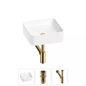 Раковина накладная Wellsee Mint 20212455R в наборе 3 в 1