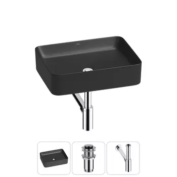 Раковина накладная Wellsee Mint 20212496R в наборе 3 в 1