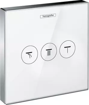Переключатель потоков Hansgrohe ShowerSelect 15736400 белый, на 3 позиции