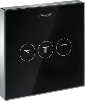 Переключатель потоков Hansgrohe ShowerSelect 15736600 на три потребителя, черный
