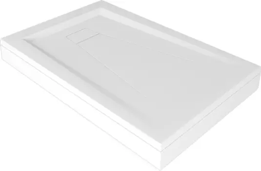 Поддон для душа Good Door Атриум 120x80 с ножками и экраном, белый