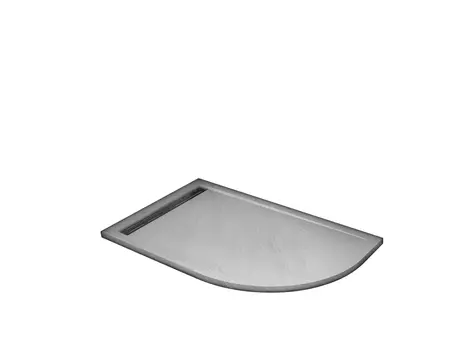 Поддон для душа WeltWasser WW TRR 12080 STONE-WT L 120х80 белый с сифоном