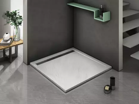 Поддон для душа WeltWasser WW TRS 100 STONE-WT 100х100 белый с сифоном
