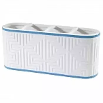 Подставка для предметов Avanti Mercer 22,5х5,5х9,5 белая, синяя