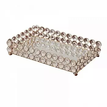 Подставка для предметов Kassatex Crystal Round Gold CRD-TR-GD