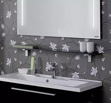 Полка Акватон 100 стеклянная черная