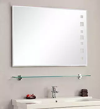 Полка Акватон 95 стеклянная