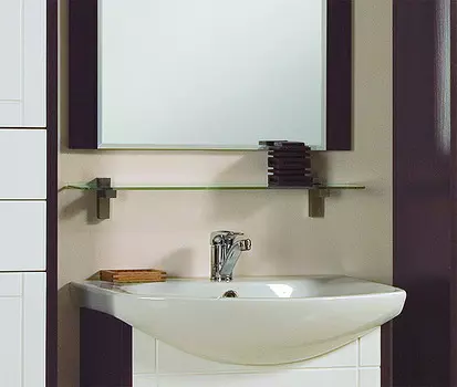 Полка Акватон Альпина 65 стеклянная