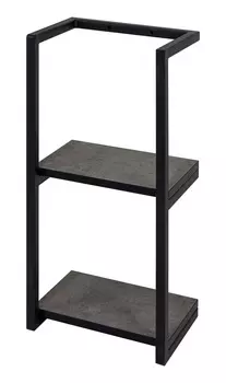 Полка Brevita Rock 30 на каркасе темно-серая 2 шт