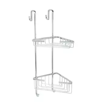 Полка Fixsen Hotel FX-853-2 угловая, двухэтажная, хром