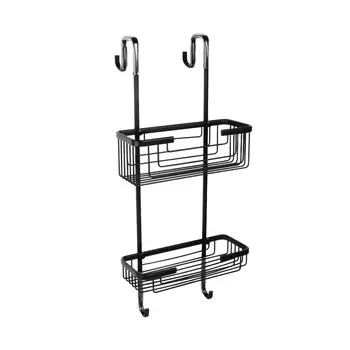 Полка Fixsen Hotel FX-854B-2 прямая, двухэтажная, черный