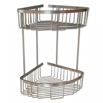 Полка GFmark 80361 угловая двойная антивандальная