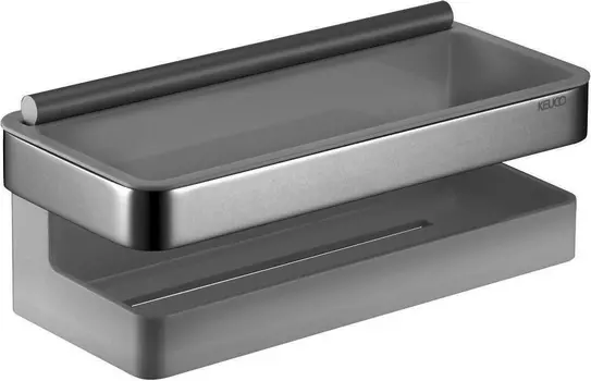 Полка Keuco Collection Moll 12759010001 со стеклоочистителем, антрацит