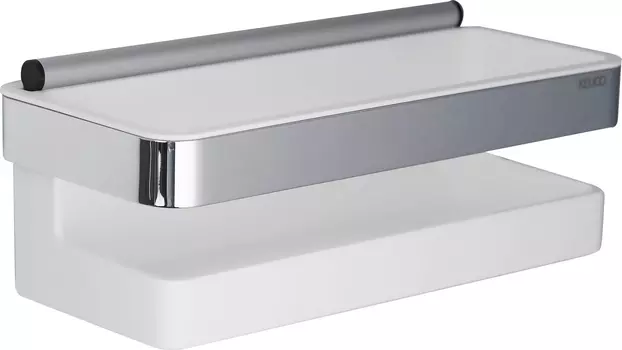 Полка Keuco Industrie 14 41459 010000 со стеклоочистителем, белая