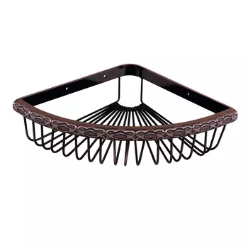 Полка Lemark Jasmine LM6681ORB угловая, черная бронза