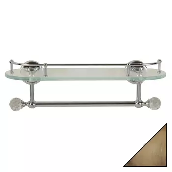 Полка Migliore Amerida 16565 с полотенцедержателем, бронза