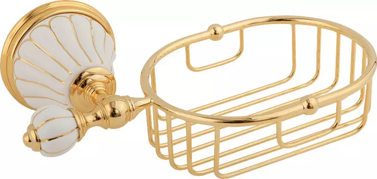 Полка Migliore Olivia 17533 золото с декором