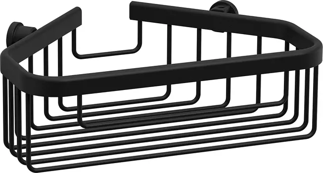 Полка Sonia Accessories 182855 угловая, черная матовая