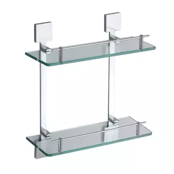 Полка стеклянная Savol S-06522A, хром