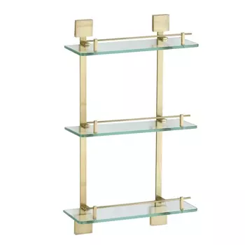 Полка стеклянная Savol S-06522C-3, бронза