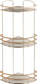 Полка Tekno-tel LM009G 3-ярусная, золотистая