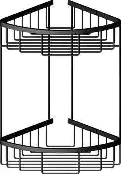 Полка Timo Saona 13082/03 черная, двойная