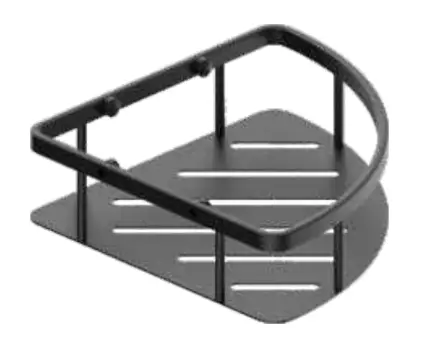 Полка угловая D&C Domincare DC4132BGM оружейная сталь