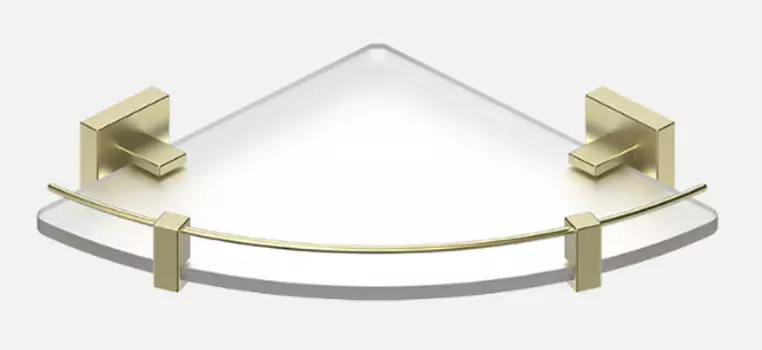 Полка угловая одинарная D&C Domincare DC8921-1BG золото матовое