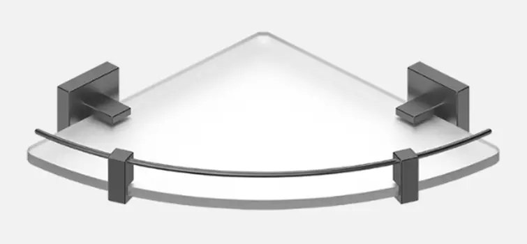 Полка угловая одинарная D&C Domincare DC8921-1BGM оружейная сталь