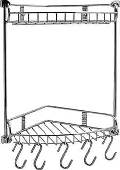 Полка WasserKRAFT K-1222 2-ярусная, с крючками