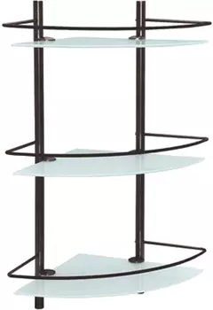 Полка WasserKRAFT K-3633 угловая, темная бронза