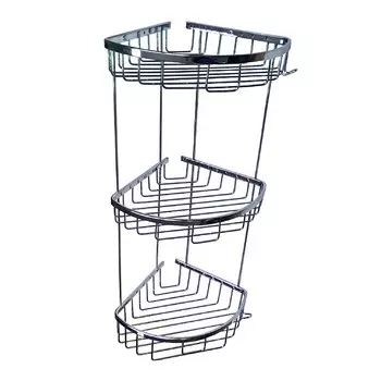 Полочка Titan 77255 угловая овальная тройная