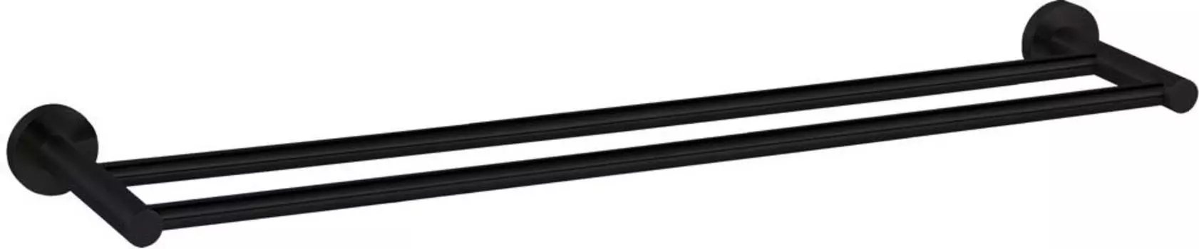Полотенцедержатель Aquanet 4524DMB двойной чёрный