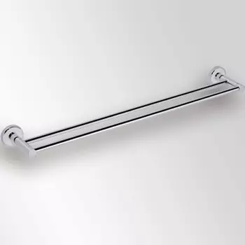 Полотенцедержатель Bemeta Trend-I 104104058 двойной, хром/белый