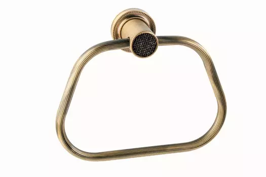 Полотенцедержатель Boheme Royal Cristal 10925-BR-B кольцо, бронза/черный