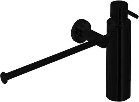 Полотенцедержатель с дозатором Colombo Design Plus W4975.NM черный матовый