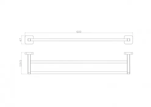 Полотенцедержатель Wonzon & Woghand WW-6611 хром