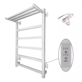 Полотенцесушитель электрический Altasan ПарусПроф8050ПБМ с полкой, белый матовый