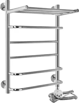 Электрический полотенцесушитель Aquanerzh Скоба прямая с полкой 60x50 R