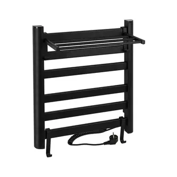 Электрический полотенцесушитель Brimix 08091B 60х50х27 черный лесенка с полкой