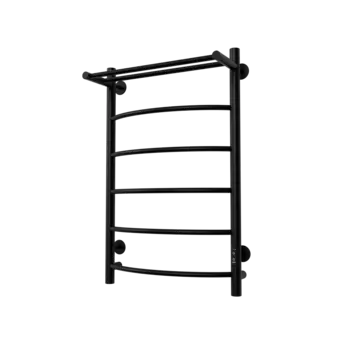 Электрический полотенцесушитель Comfysan Classic EC-6 80х50 см, с полкой, черный матовый