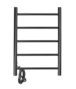 Электрический полотенцесушитель Domoterm Классик DMT 109-5 40x60 L, черный матовый