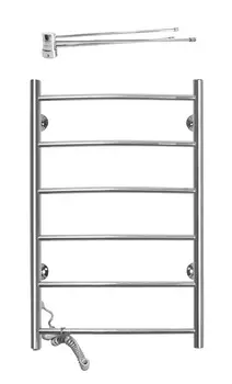 Электрический полотенцесушитель Domoterm Классик DMT 109-6 50x80 L с полотенцедержателем