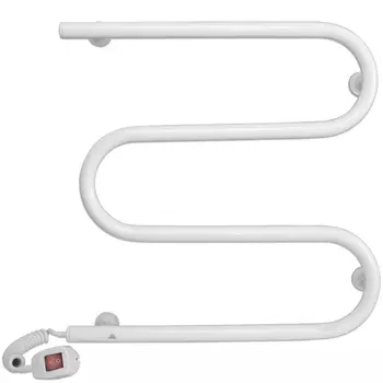 Полотенцесушитель электрический Laris М-образный ПС3 50х50 белый левый тэн