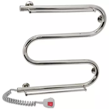 Полотенцесушитель электрический Laris М-образный ПС3 50х50 левый тэн с 2 полками