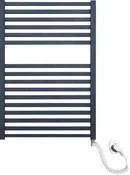 Электрический полотенцесушитель Luxrad Kwadro 065265 72х50 R, черный, терморегулятор selmo pad