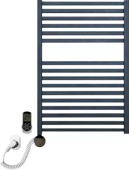 Электрический полотенцесушитель Luxrad Kwadro 065274 72х50 L, черный, терморегулятор selmo smart pro