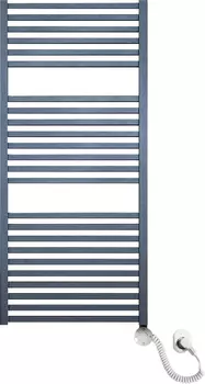 Электрический полотенцесушитель Luxrad Kwadro 065307 112х50 R, черный, терморегулятор selmo smart