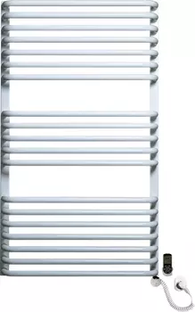 Электрический полотенцесушитель Luxrad Salto Invest 063725 92х53 R, белый, терморегулятор selmo smar