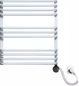 Электрический полотенцесушитель Luxrad Salto Max 063475 60х53 R, белый, терморегулятор selmo smart